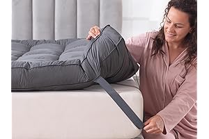 WhatsBedding Overfilled Goose Down Mattress Topper King Size