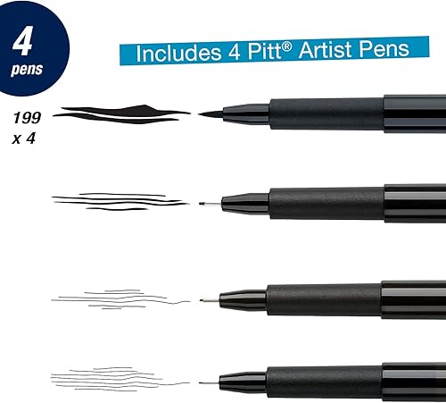 Miniatura 6 de Faber-Castell Pitt Artist Pen Manga Kaoiro Dibujo e Ilustración Billetera  6 marcadores de artista de tinta India