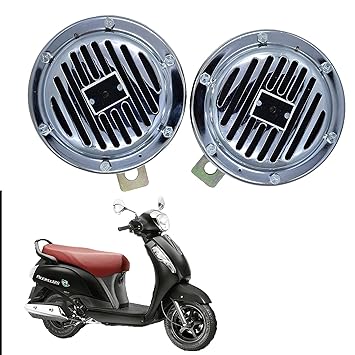 Vagary Waterproof Motorbike Trumpet Bell 12V Iron Electric Vehicle Car/Bike Horn for Suzuki Access 125 SE