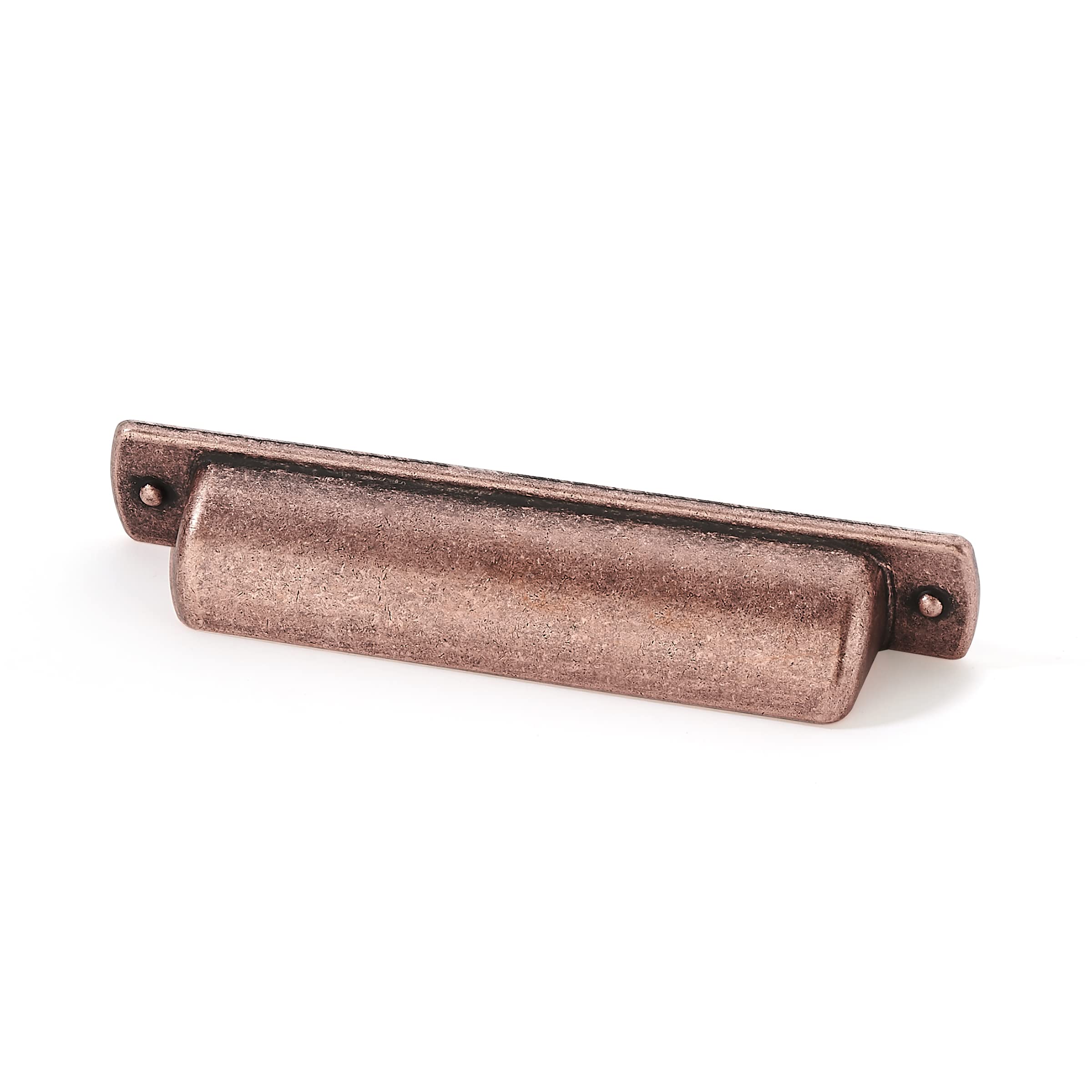 khtumeware 10 Pack Solid Core Kitchen Antique Copper Cabinet Pulls, Luxury Cabinet Handles, Hardware for Doors & Dresser Drawers, 3-3/4 Inch Hole Center, Refined Rustic Collection — image 1