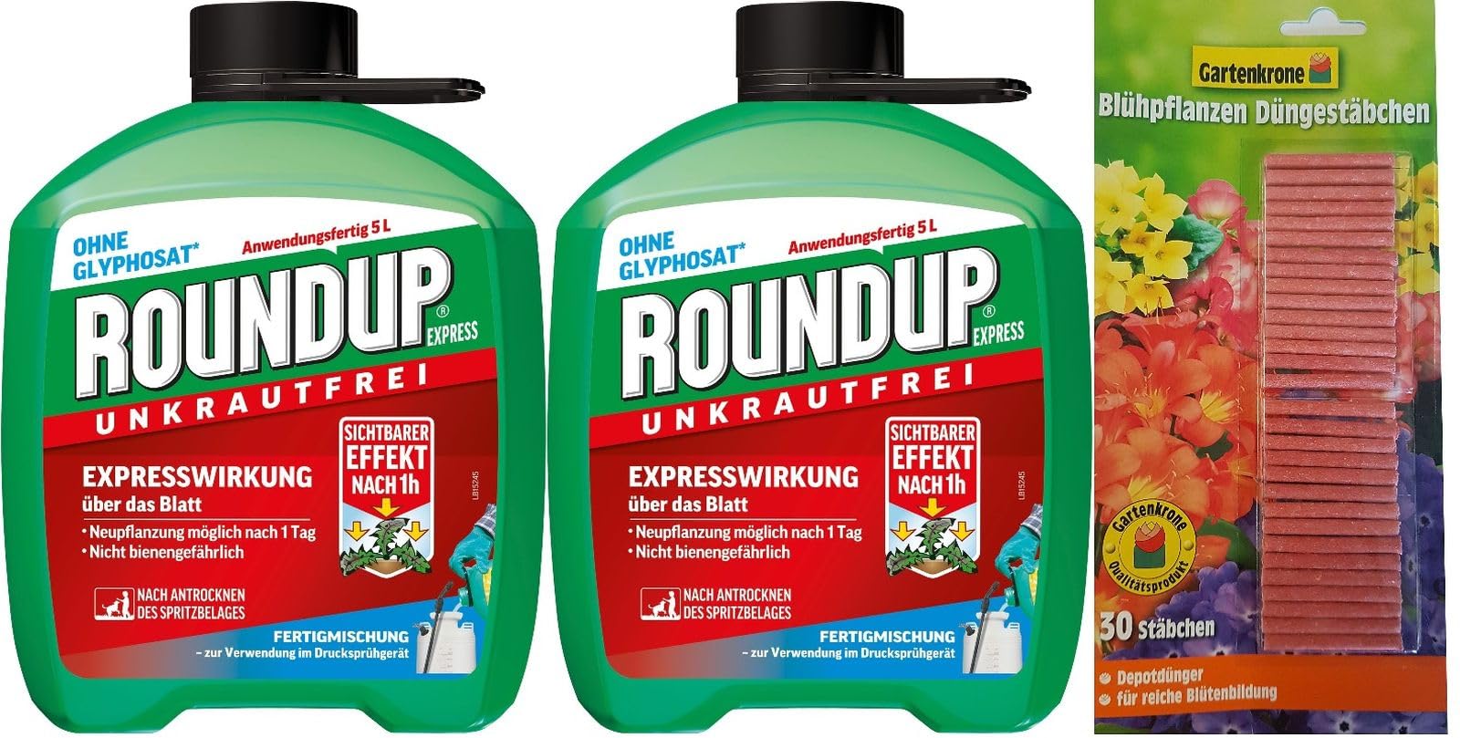 2 X 5L Roundup EXPRESS Fertigmischung