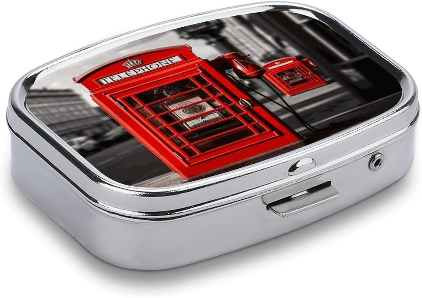 England UK Retro London Telephone Travel Pill Organizer Pill Case image 3