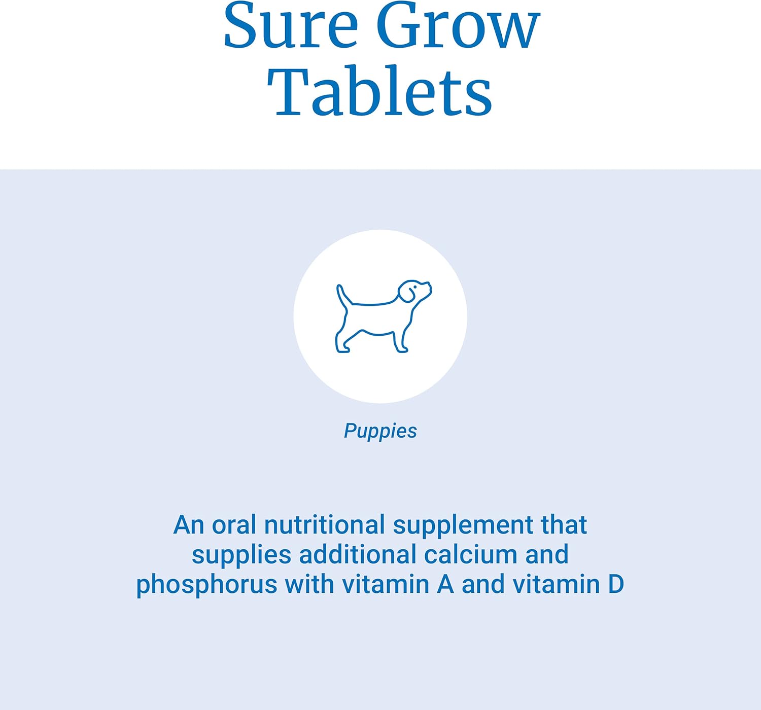 Buy PetAg Sure Grow 100 Puppy Vitamins Calcium & Phosphorus Supplement for Dogs 100