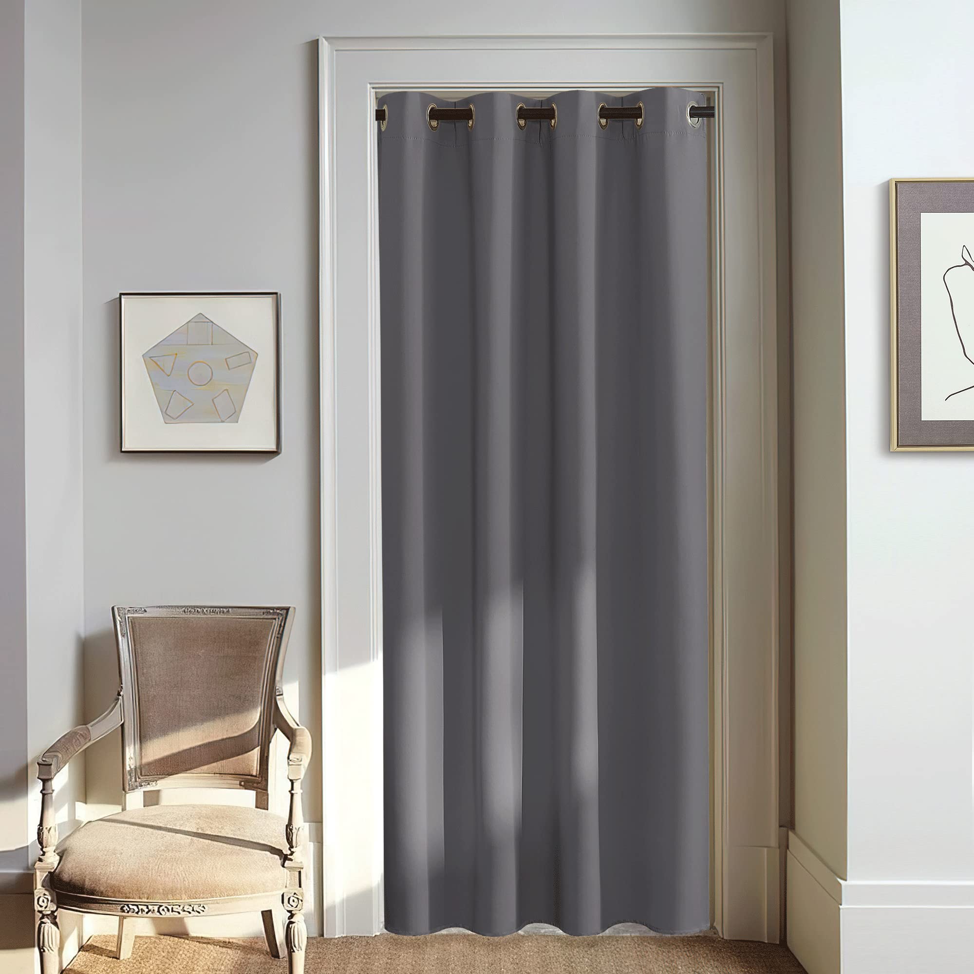 Amazon.com: NICETOWN Blackout Doorway Curtain 80 inch Length