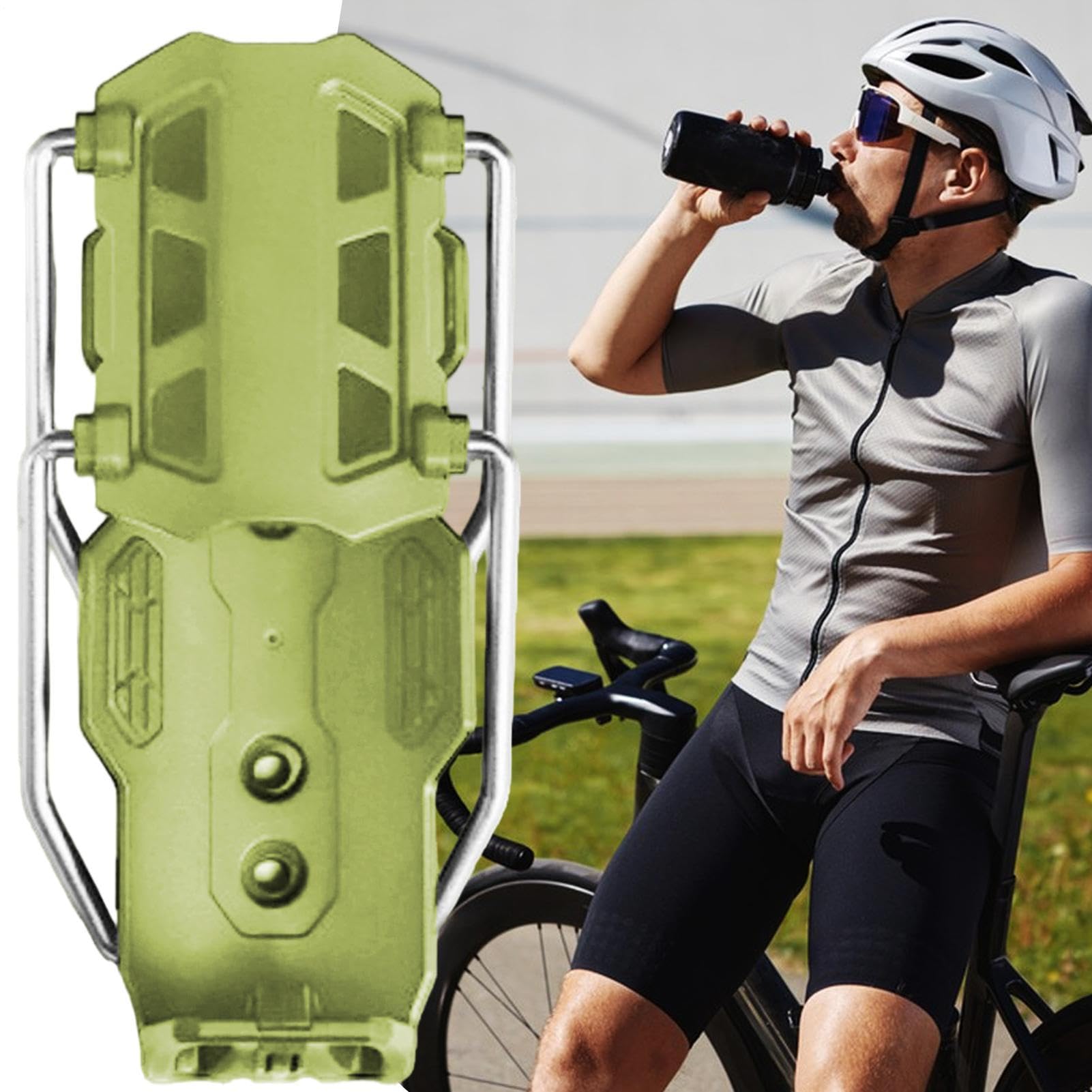 Portaborracce Bici Morsetto Automatico Supporto Per Borraccia Girevole A | Portaborraccia per Manubrio Adatto a Adulti e Uomini a Scooter Motocicli Biciclette da Strada e Mountain Bike