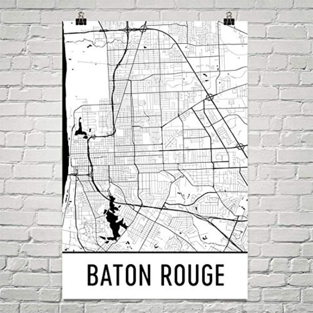 Baton Rouge Map, Baton Rouge Art, Baton Rouge Print, Baton Rouge LA Poster, Baton Rouge Wall Art, Map of Baton Rouge, Baton Rouge Poster 12