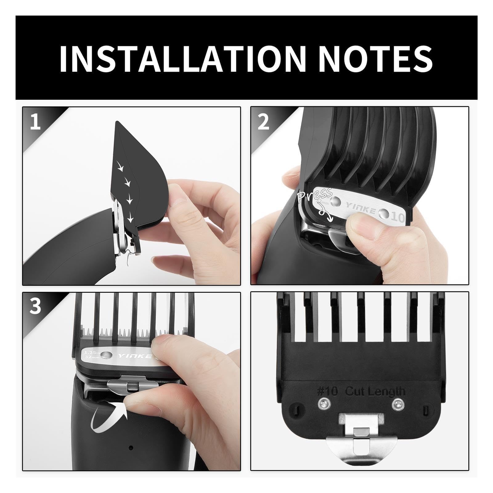 Clipper Guards, Kompatibel Mit Wahl, 6 Größen Metallclip