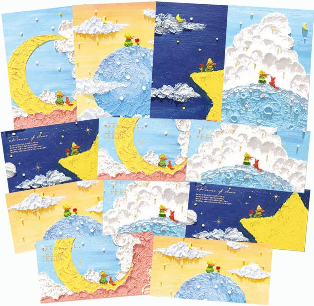 Amazon.co.jp: moin moin レターセット 手紙 星の王子さま 便箋 16枚 +