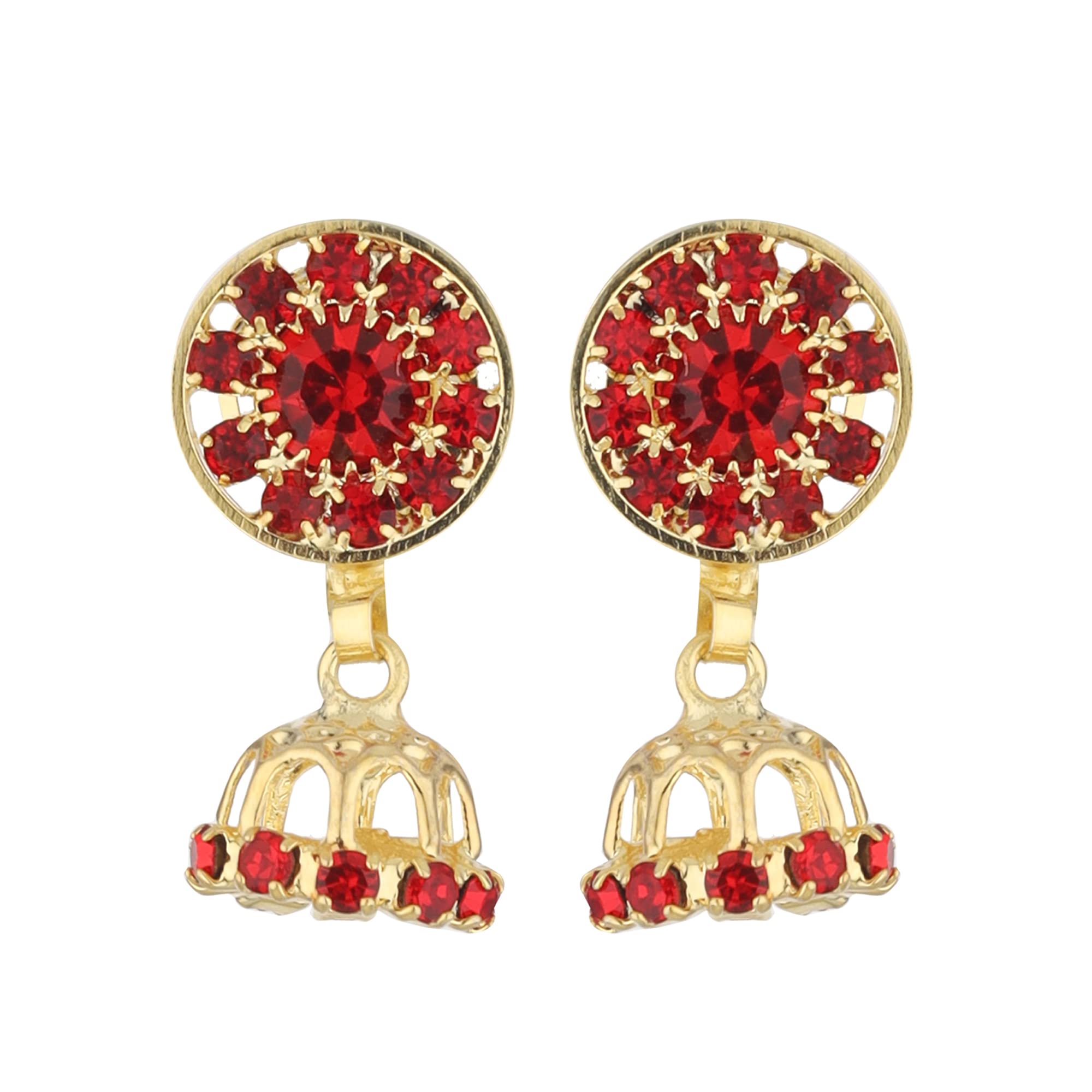 FLINGDOM Clip On Earrings - Stunning Gold-Plated Non Piercing Earrings for Women | Handmade Fake Earrings without Piercing for Effortless Beauty | Press Clip-on for Non Pierced ears (27EC109A136) (B09MYR2TGX) Amazon Price History, Amazon Price Tracker