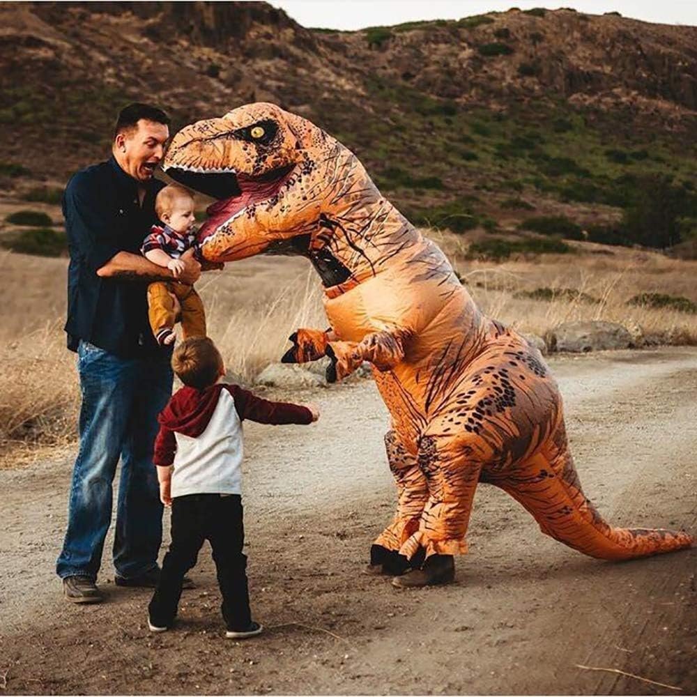 Costume da dinosauro gonfiabile per adulti