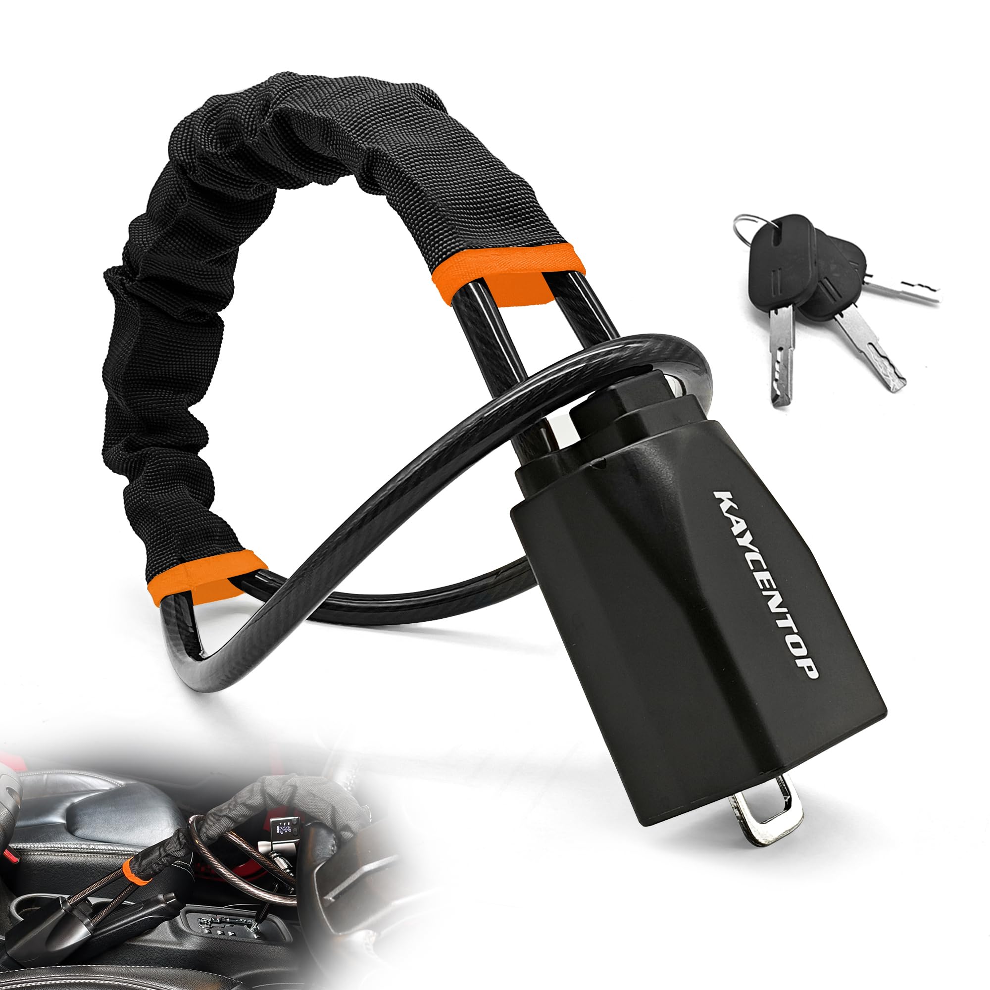 Amazon.co.jp: KAYCENTOP 車用ハンドルロック シートベルトロック 盗難