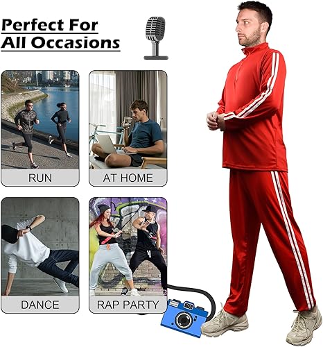 Miniatura 7 de Disfraces de los años 80 para hombre, disfraz de hip hop de los años 80 y 90, disfraz de rapero retro de los años 80