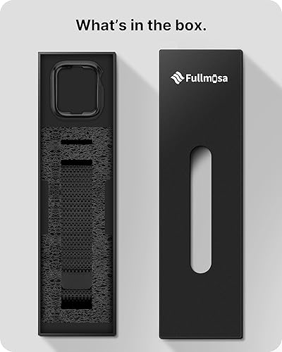 Miniatura 6 de Fullmosa Compatible con correas de reloj Apple de 1.77, 1.73, 1.65 pulgadas para hombre y mujer, correa de malla de acero inoxidable con cierre