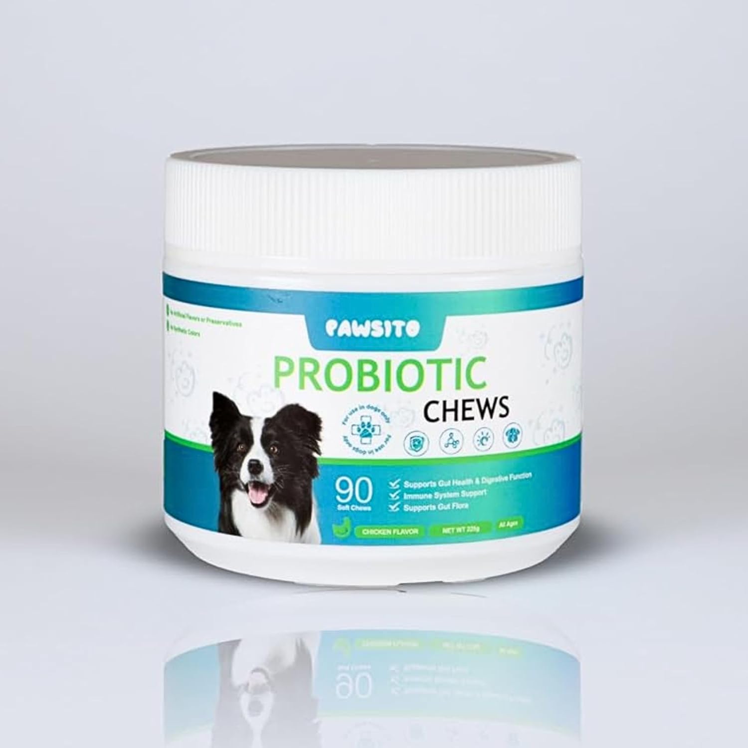 Premium Probiotic Chews for Dogs – Daily Digestive & Wellness Support with Multi-Strain Blend, Prebiotic Fiber & Pumpkin for Balanced Gut & Overall Comfort – Soft Chew Canine Formula