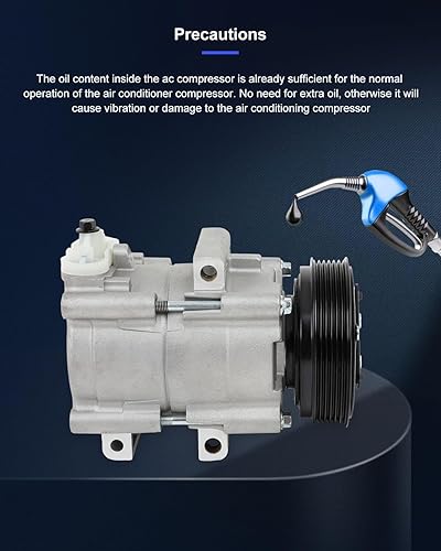 Vista 52 de ECCPP Compresor de A/C con embrague 2014-2018 apto para Ford Focus 2.0L AC Compressor