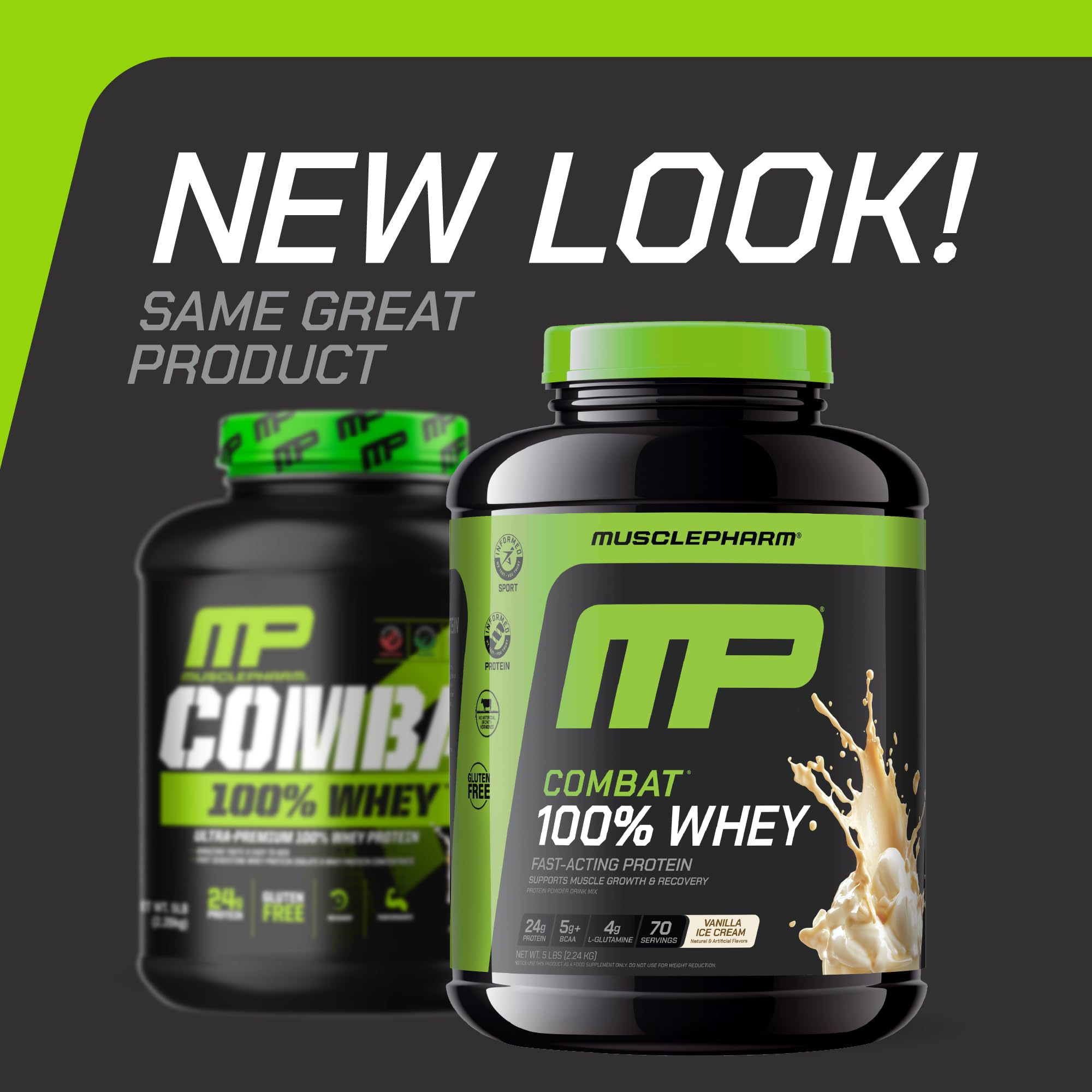 Muscle Pharm Combat 100% Whey Protein Powder | Vanilla - 5 lb — Amazon image 2