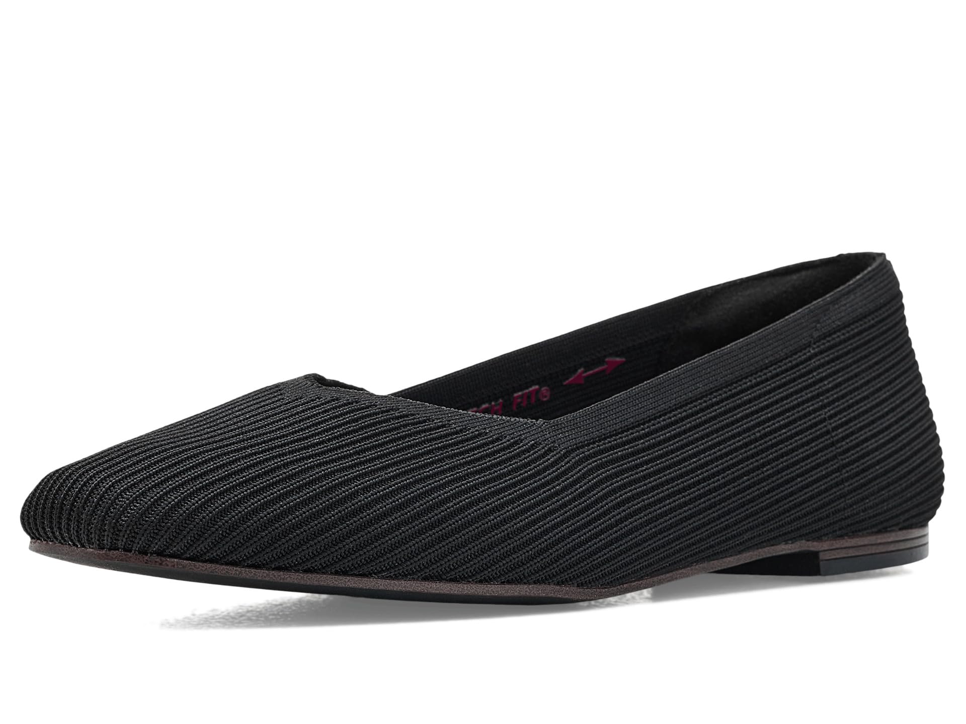Skechers Cleo Square-Blissful Soul Women's Ballet Flats, Black, 4.5 UK