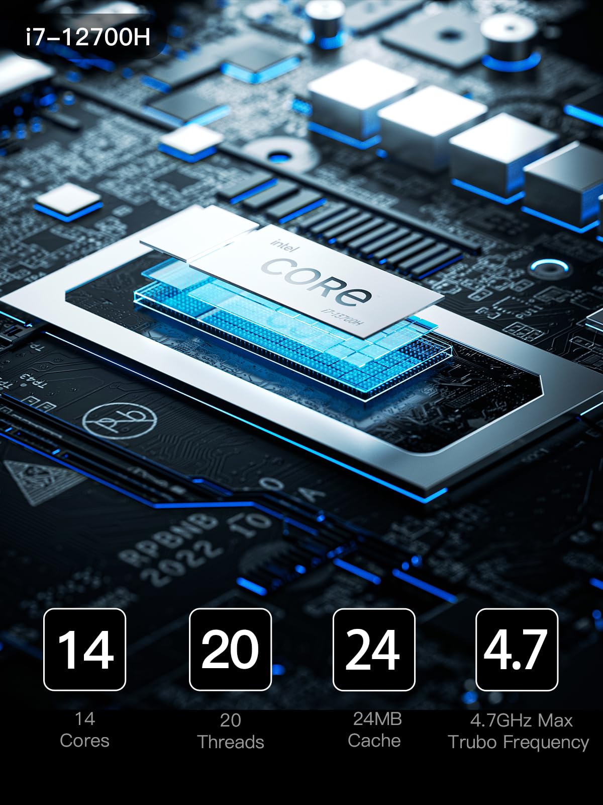 Amazon.com: MINISFORUM NAB7 Mini PC 12th Gen Core i7-12700H(14C