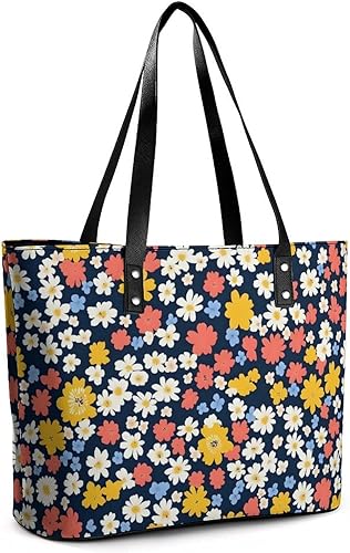 Miniatura 5 de Bolsa de mano, bolsas de mano para mujer, bolso de hombro de cuero con cremallera para trabajo, viajes, compras, playa