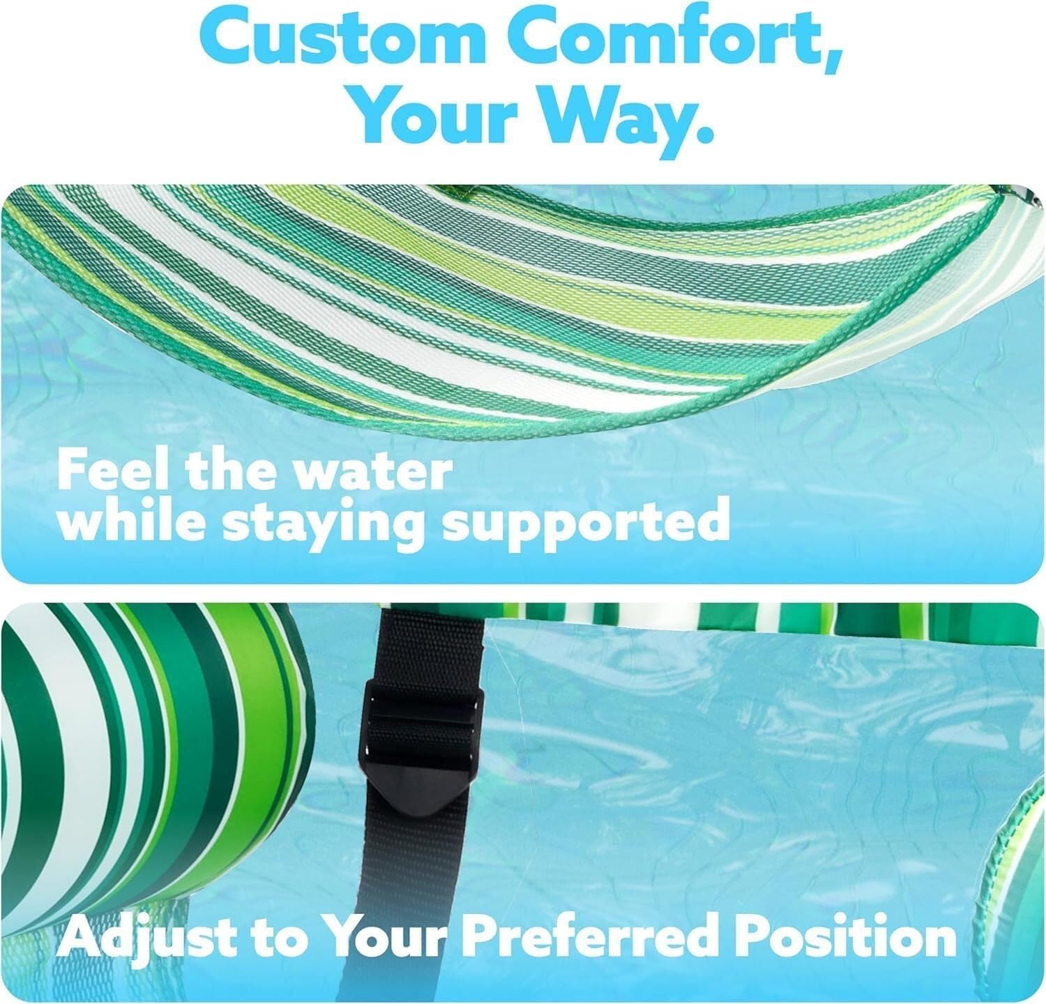 X2 Hamaca Flotante Piscina Hamaca de Piscina Hinchable Resistente para Adultos Perfecto para Fiestas, Verano, Mar, Lago y Momentos de Relajación en el Agua.