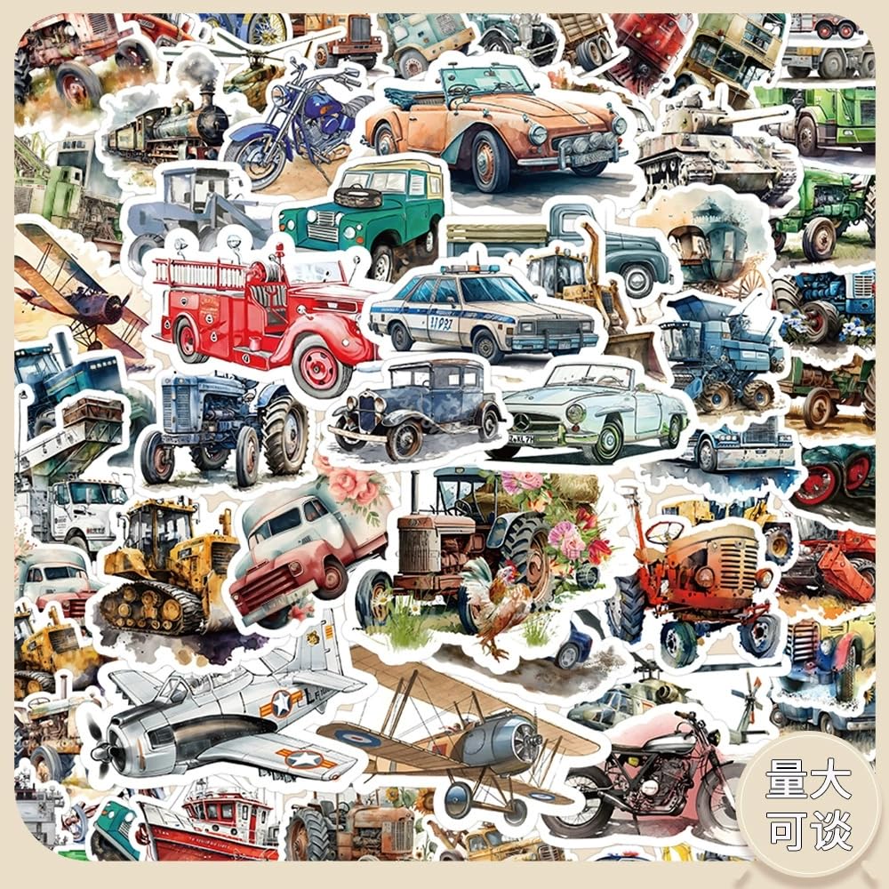 50 Pcs Vehicle Stickers Laptop Car Scrapbook Phone Skateboard Suitcase Luggage Bike Vehicle Vinyl Waterproof Aesthetic Personalised Stickers for Teens Boys Girls Adults - Image 4