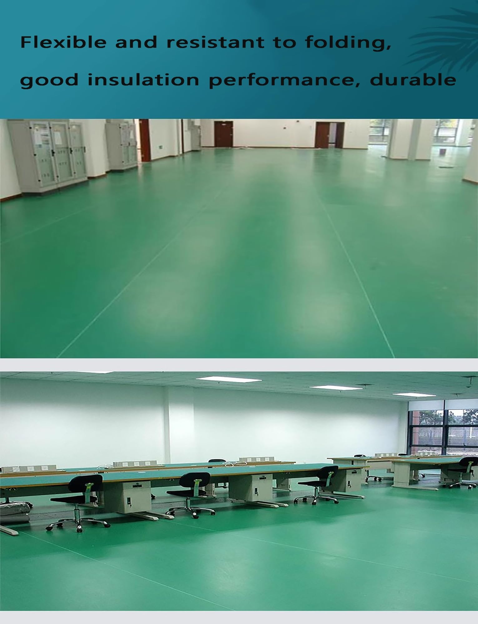 Estera grande del banco de trabajo de la soldadura Rollo de lámina de goma for tapete de soldadura de 50 x 50 cm, grosor de 0,1 a 8 cm, for aislamiento térmico de banco de trabajo(50x50x3cm)