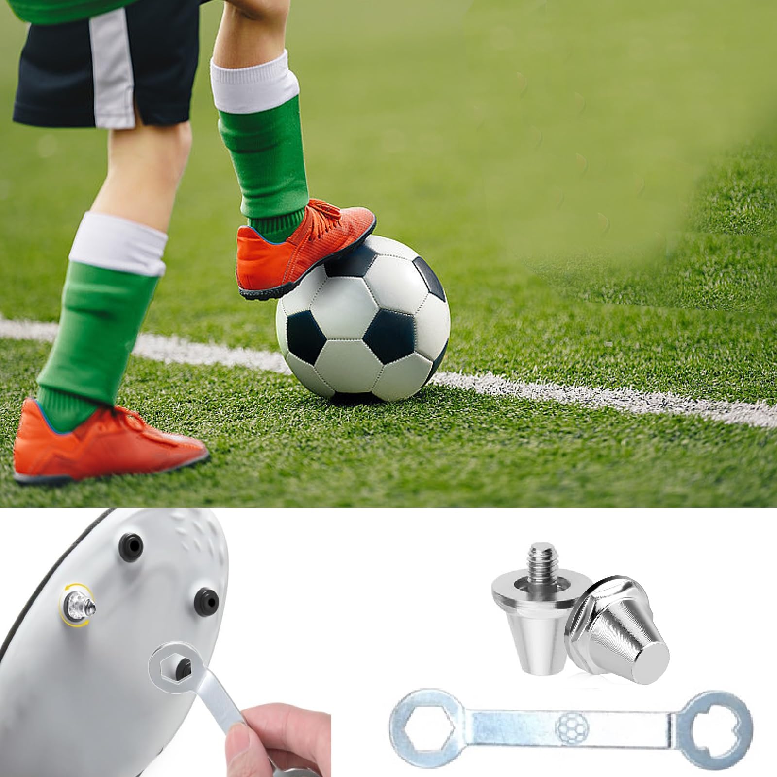 Tacchetti di ricambio per scarpe da calcio 12 pezzi di chiodi for