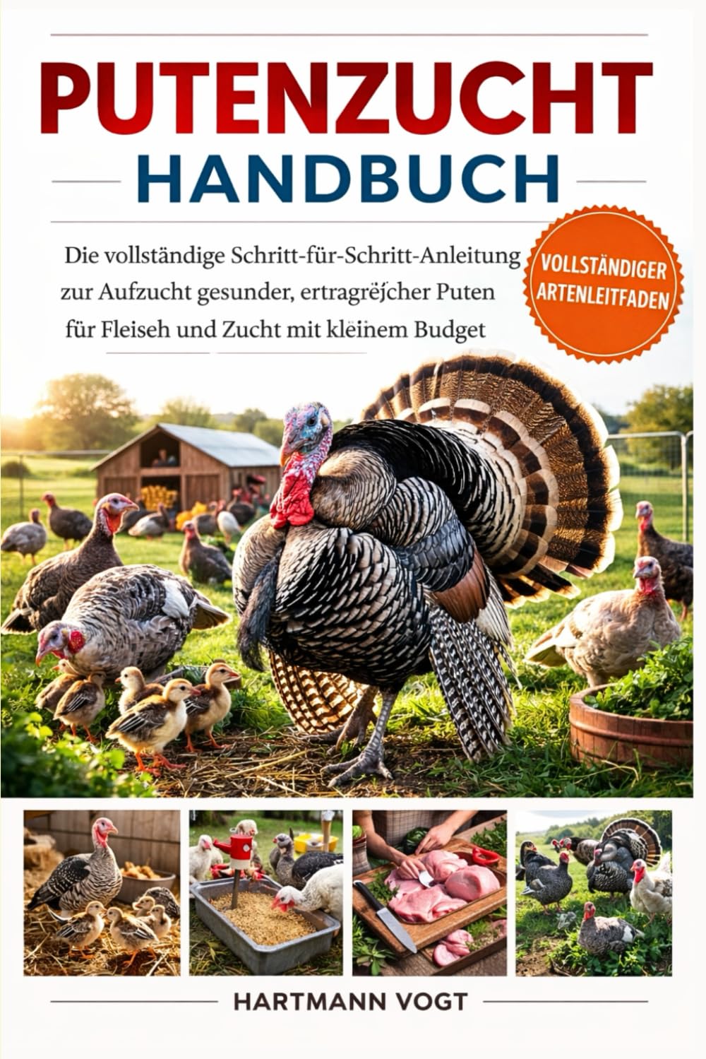 PUTENZUCHT-HANDBUCH: Die vollständige Schritt-für-Schritt-Anleitung zur Aufzucht gesunder, ertragreicher Puten für Fleisch und Zucht mit kleinem Budget
