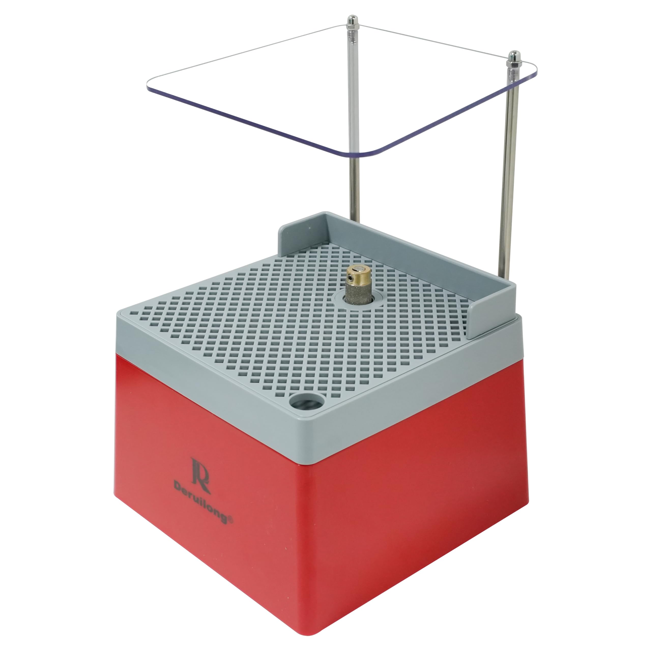 Professioneller Glasglasschleifer 4200 U/min - Diamant Schleifgerät für Glas, Keramik, Edelsteine - Inkl. DE-Stecker & Spritzschutz, Portable