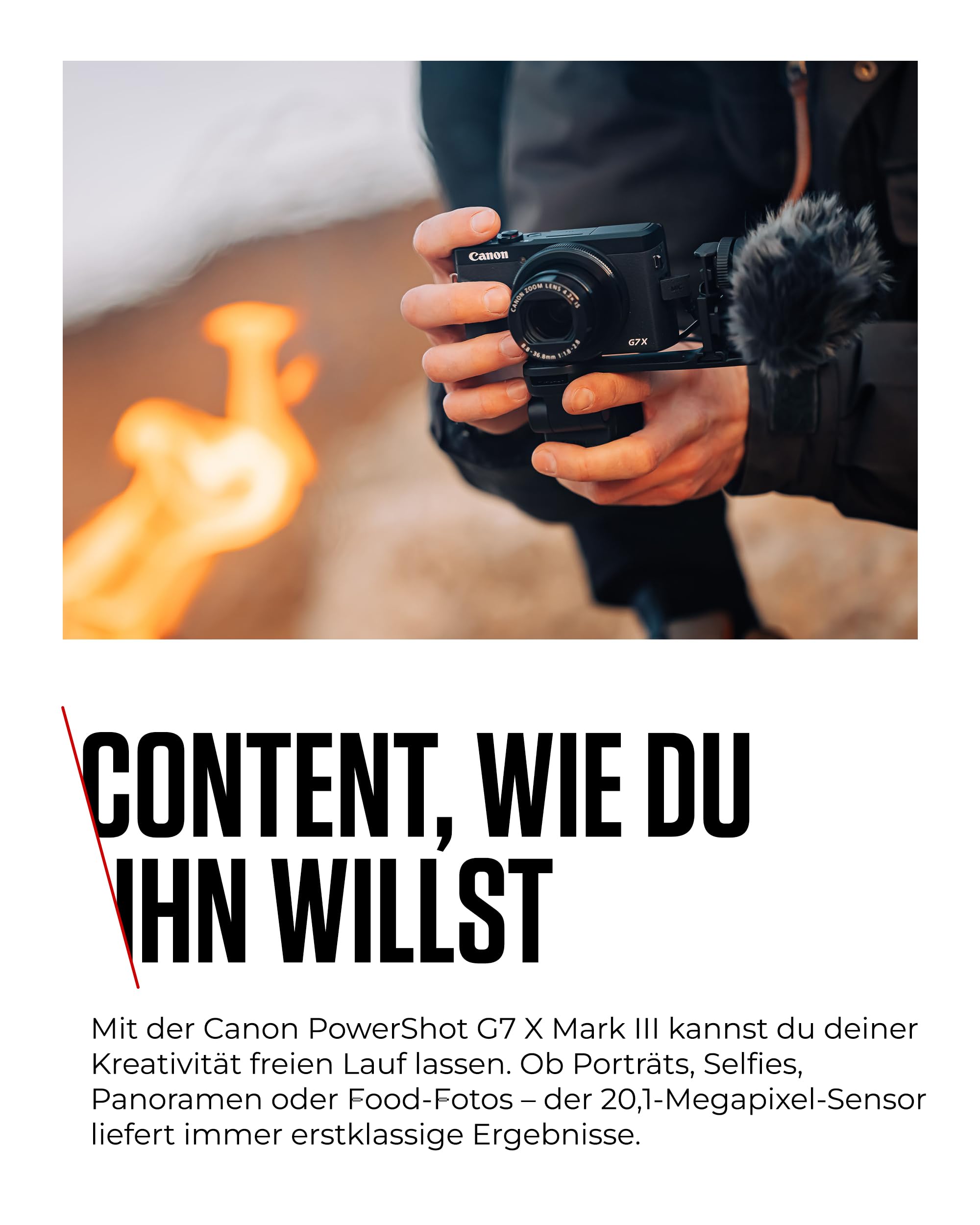 Canon PowerShot G7 X Mark III (Schwarz) – Kompakte Digitalkamera mit 1-Zoll-Sensor & 4K-Video – Ideal bei wenig Licht & auf Reisen – Mit WLAN & Bluetooth - Geliebt Für Kreatives Unterwegs