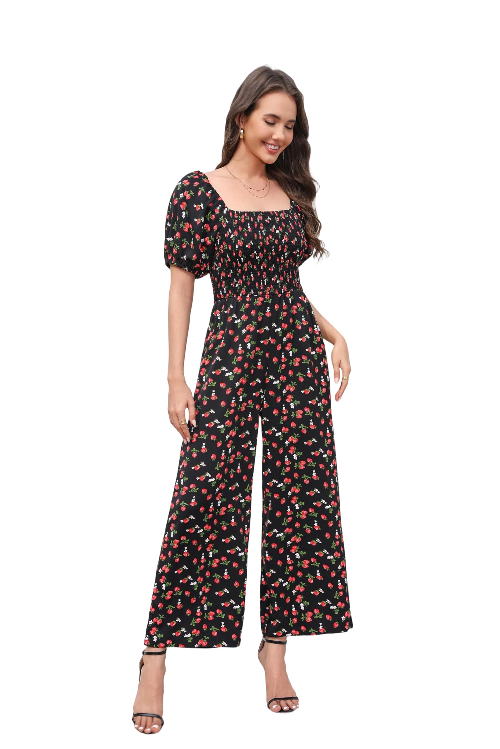 Love Welove Fashion Jumpsuits for Women Fall Dressy Casual Floral Rompers