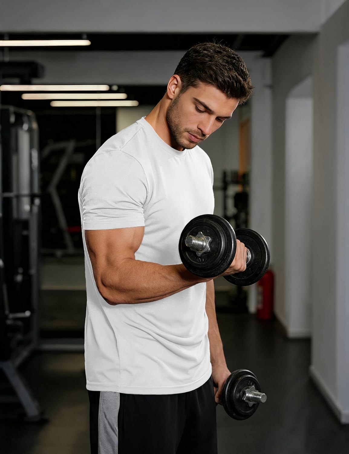 MAGCOMSEN Men's Short Sleeve Dry Fit Shirts Workout Gym Mesh Shirt Athletic Running Lightweight Performance Tshirt - Image 2