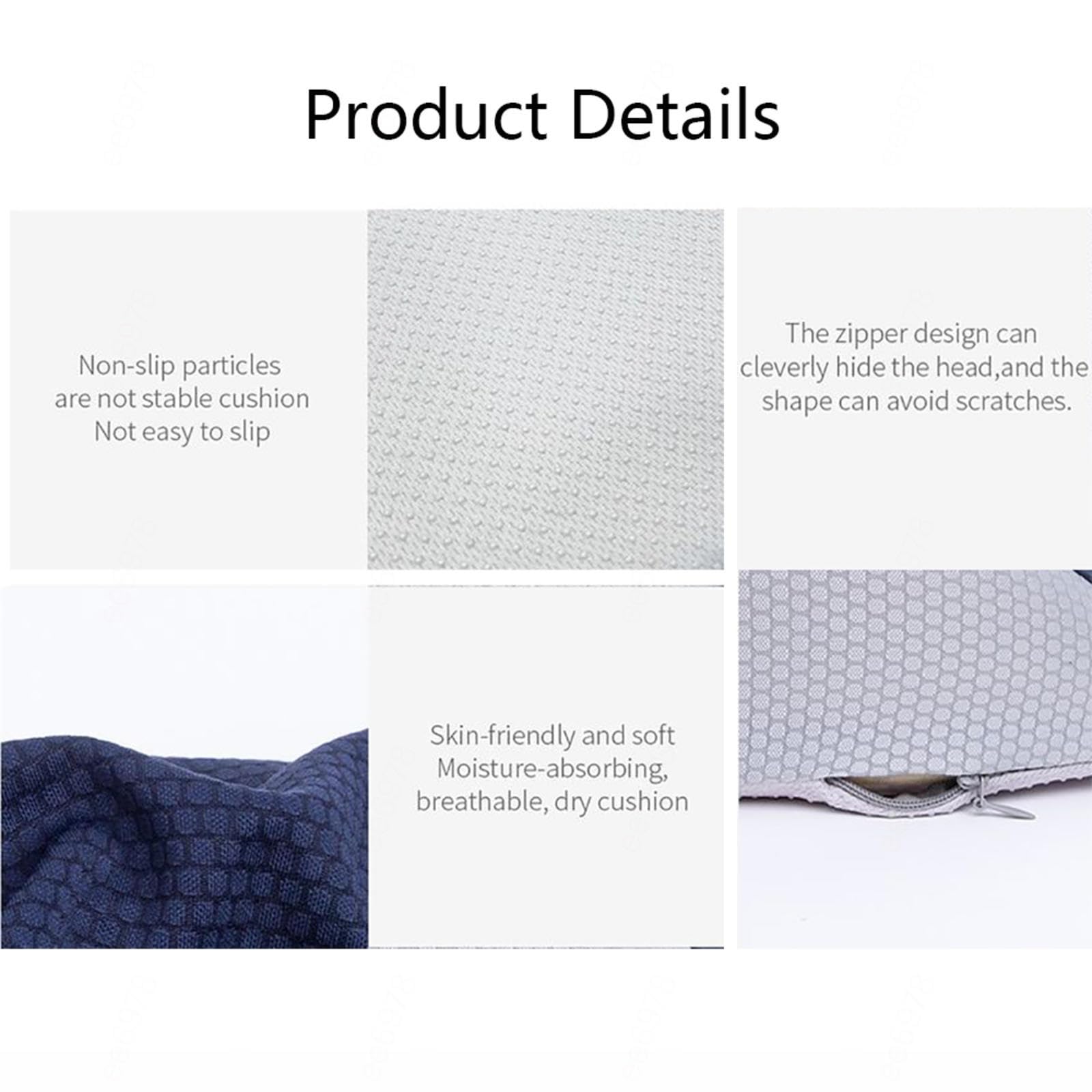 Cojines para aliviar la presión en los glúteos, cojín ortopédico para sentarse, lavable y ergonómico, almohada para el coxis para estar sentado durante largas horas en la oficina o el coche, color a