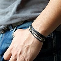 Vista 24 de Handmade Natural Stone Beaded Healing Bracelet Gift for Men Adjustable Rope String Bracelet