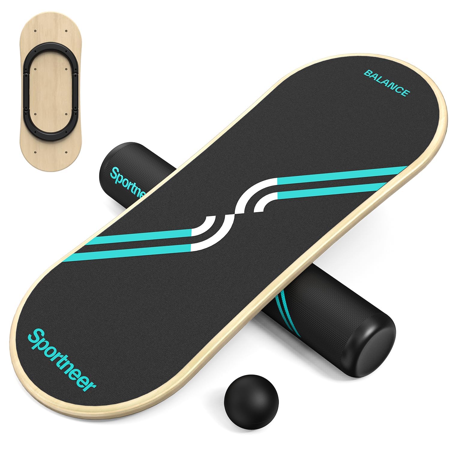 Sportneer Balance Board, 7-Mode Balance Trainer with Roller &amp; Ball