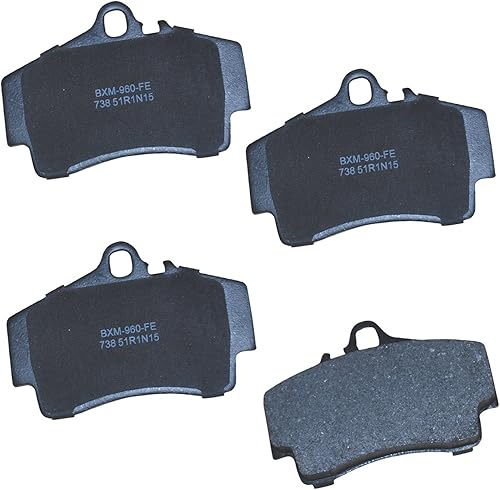 Vista 130 de Bendix Premium SBM8 - Pastillas de freno semimetálicas Premium para modelos seleccionados Buick Special, Camaro, Corvette, Phaeton, Olds F85, Vista