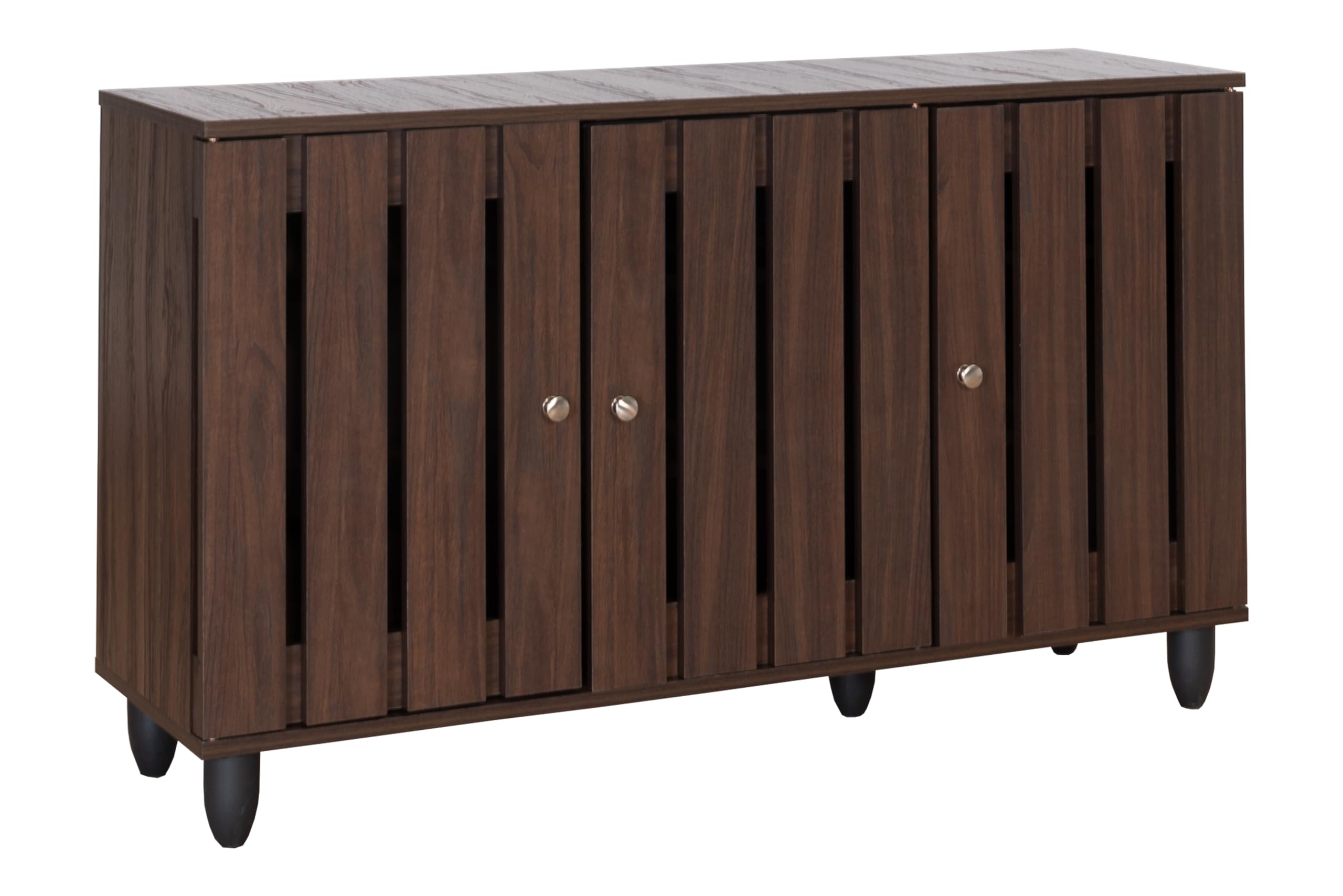 DeckUp Minang 3-Door Engineered Wood Shoe Rack (Walnut, Matte Finish), 34X114X68 Cm (B0CBW6MGTN) Amazon Price History, Amazon Price Tracker