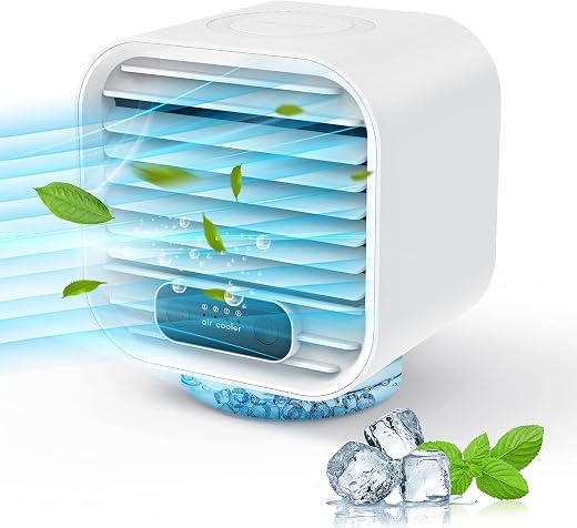 Viopic Personal Air Conditioner, 4 in1 Rechargeable 2000mAh Portable Air Conditioner Air Cooler &amp; Humidifier &amp; Purifier, 1...