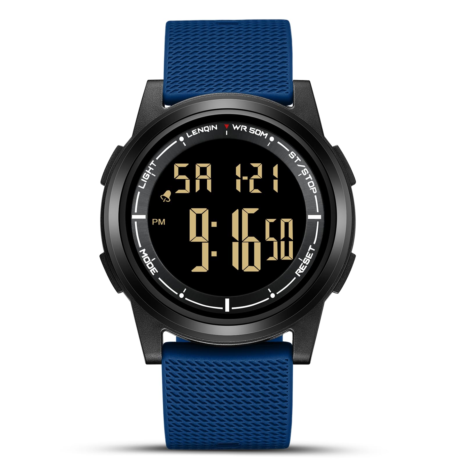 HANPOSH Uhren Herren Digital Herrenuhr 3ATM Wasserdicht Armbanduhr Herren Digitaluhr mit Wecker, Stoppuhr, Kalender