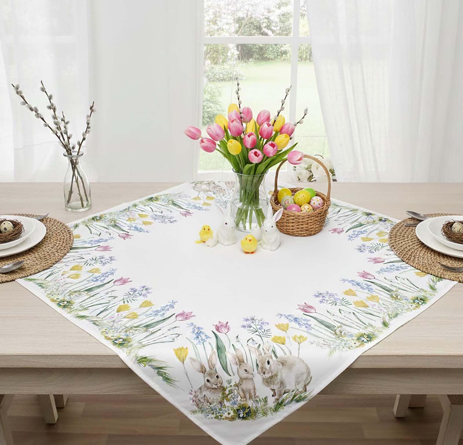 Tafelkleed - Luxe Gobelinstof - Solis - Gele Bloemen - Boterbloemen
