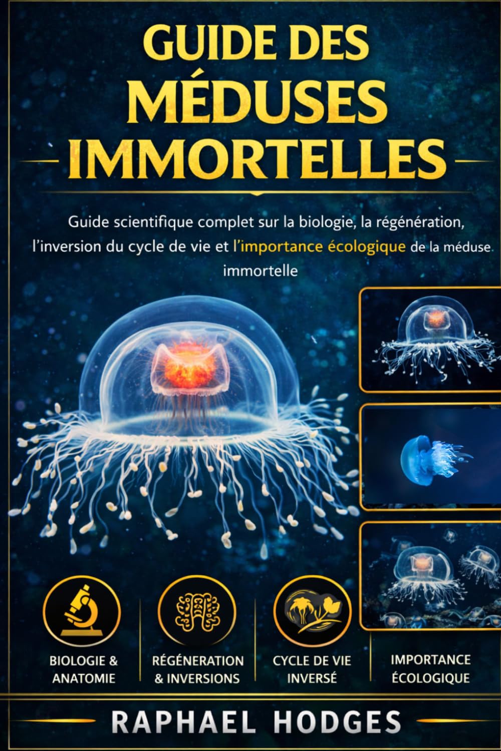 GUIDE DES MÉDUSES IMMORTELLES: Guide scientifique complet sur la biologie, la régénération, l'inversion du cycle de vie et l'importance écologique de la méduse immortelle