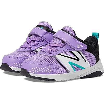 Женские кроссовки New Balance Kids Dynasoft 545 Bungee Lace with Top Strap (Infant/Toddler) purple fade/black