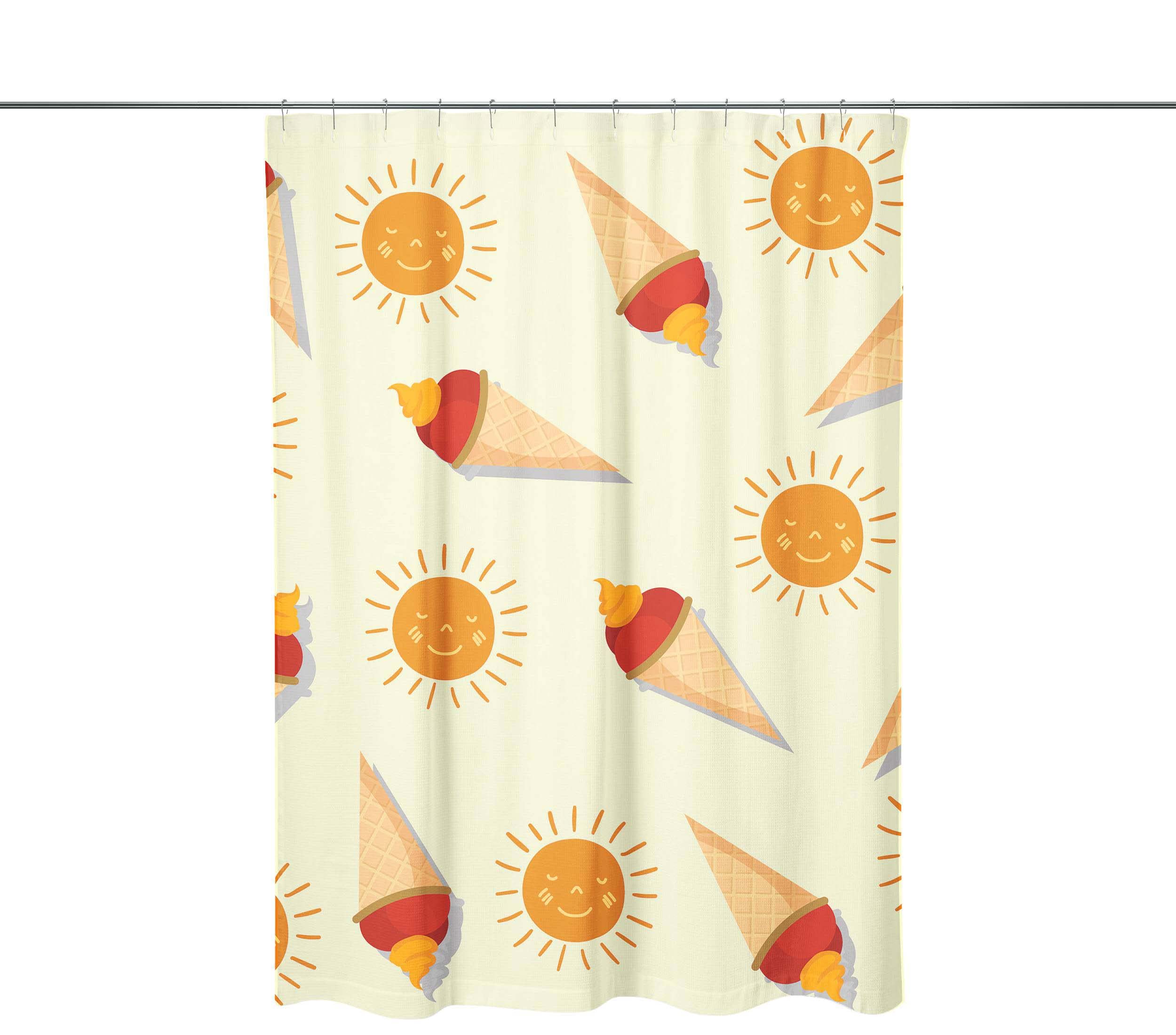 Bonamaison Shower Curtain, Polyester, Multicolor, 150x200