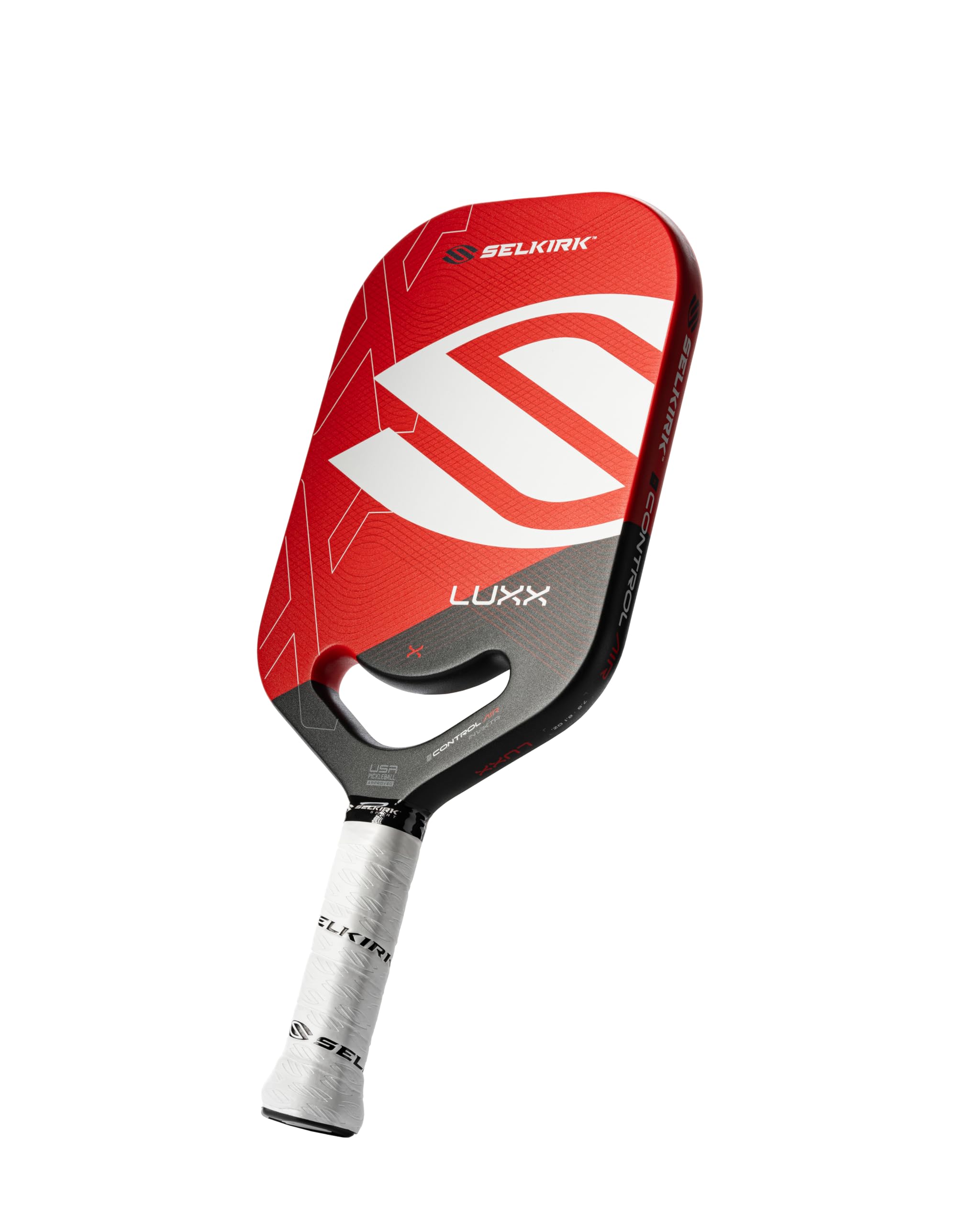 Selkirk Sport LUXX Control Pickleball Paddle | Florek Carbon Fiber Pickleball Paddles with a Polypropylene X7 Core | The Pickle Ball Paddle Designed for Ultimate Power & Control | Invikta Red
