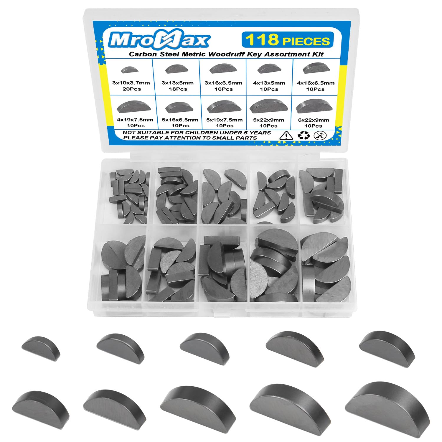 150 Pcs Feather Keys Set - 16 Sizes -7