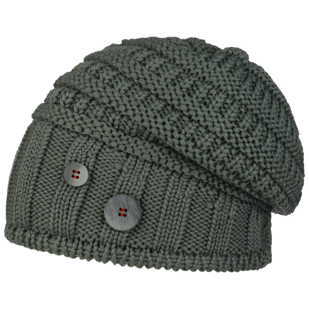 Eisbär Cullen Oversize Beanie Strickmütze Mütze Oversize-Mütze Skimütze Wintermütze Wollmütze Damen/Herren - Made in Italy Long mit Futter, Futter