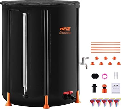 VEVOR Collapsible Rain Colelction Barrel, 100 Gallon/380 L