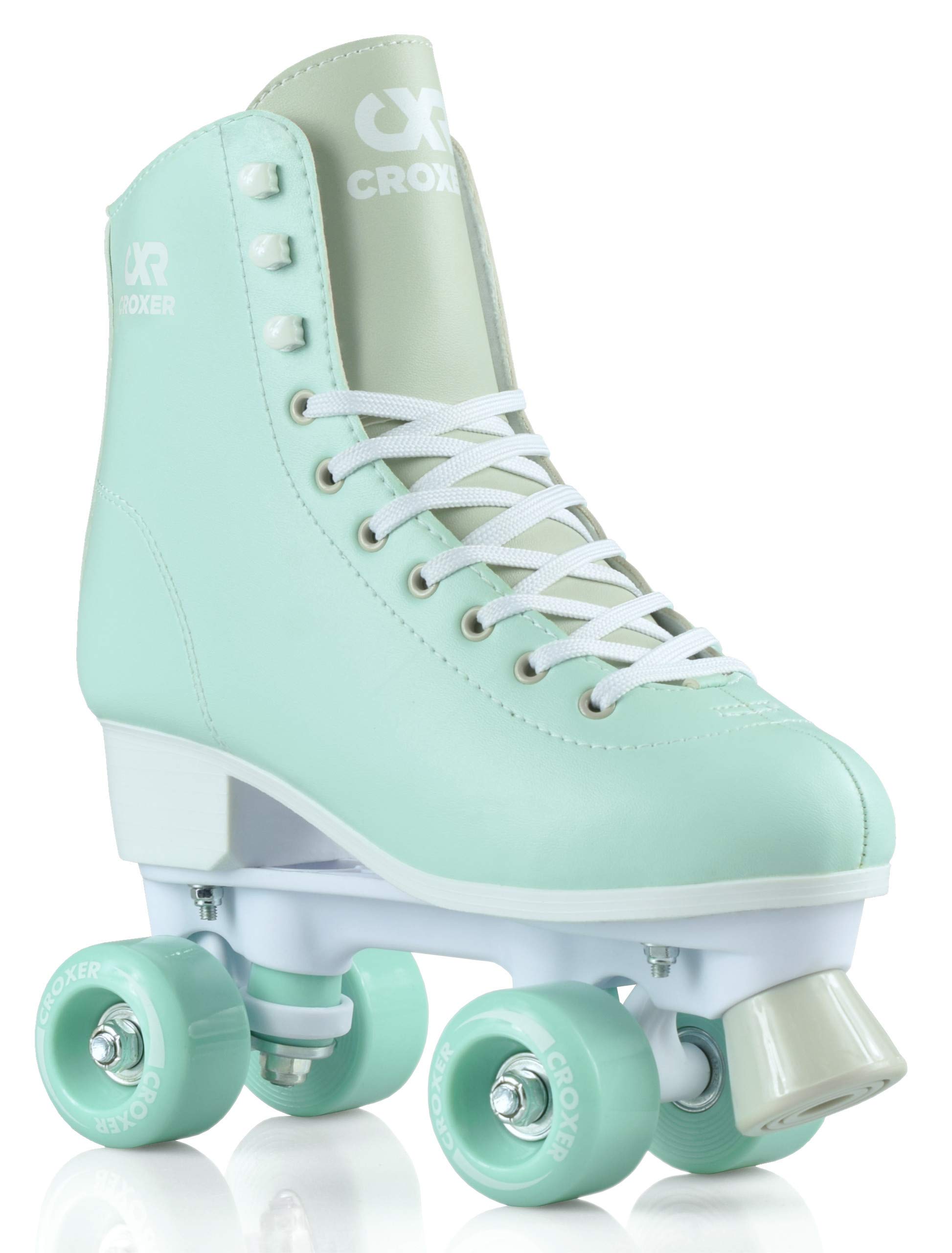 Lea - Patines de Ruedas, Color Verde y Rosa — view 2