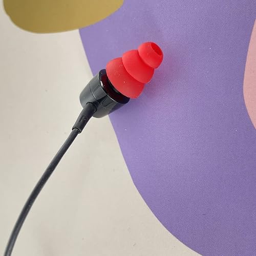 Miniatura 5 de Punta de oreja de 3 bridas con cancelación de ruido, puntas de repuesto de triple brida compatibles con la mayoría de auriculares de diámetro de