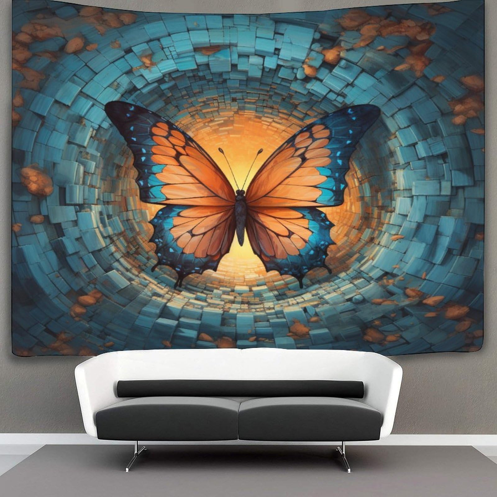 kaiyun 150cmx200cm Tapestry Butterfly Tapestries 3D Printing Wall Hanging Home Decorations